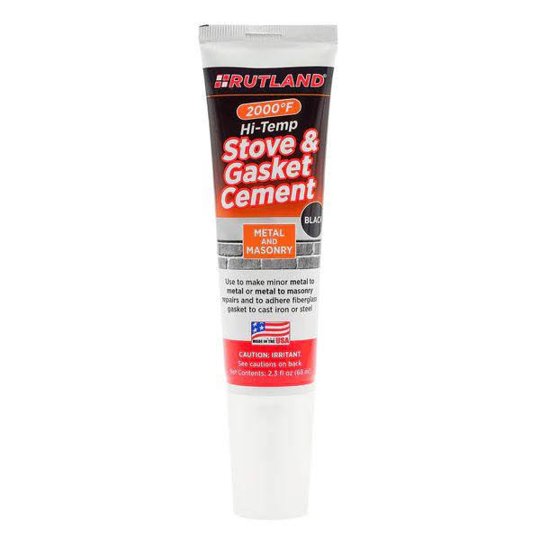 Rutland Stove & Gasket Cement Cartridge, Black- 10.3 fl oz tube