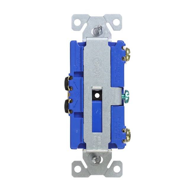 Eaton 15-Amp Single-Pole Combination Light Switch, White | 271W-BX-LW