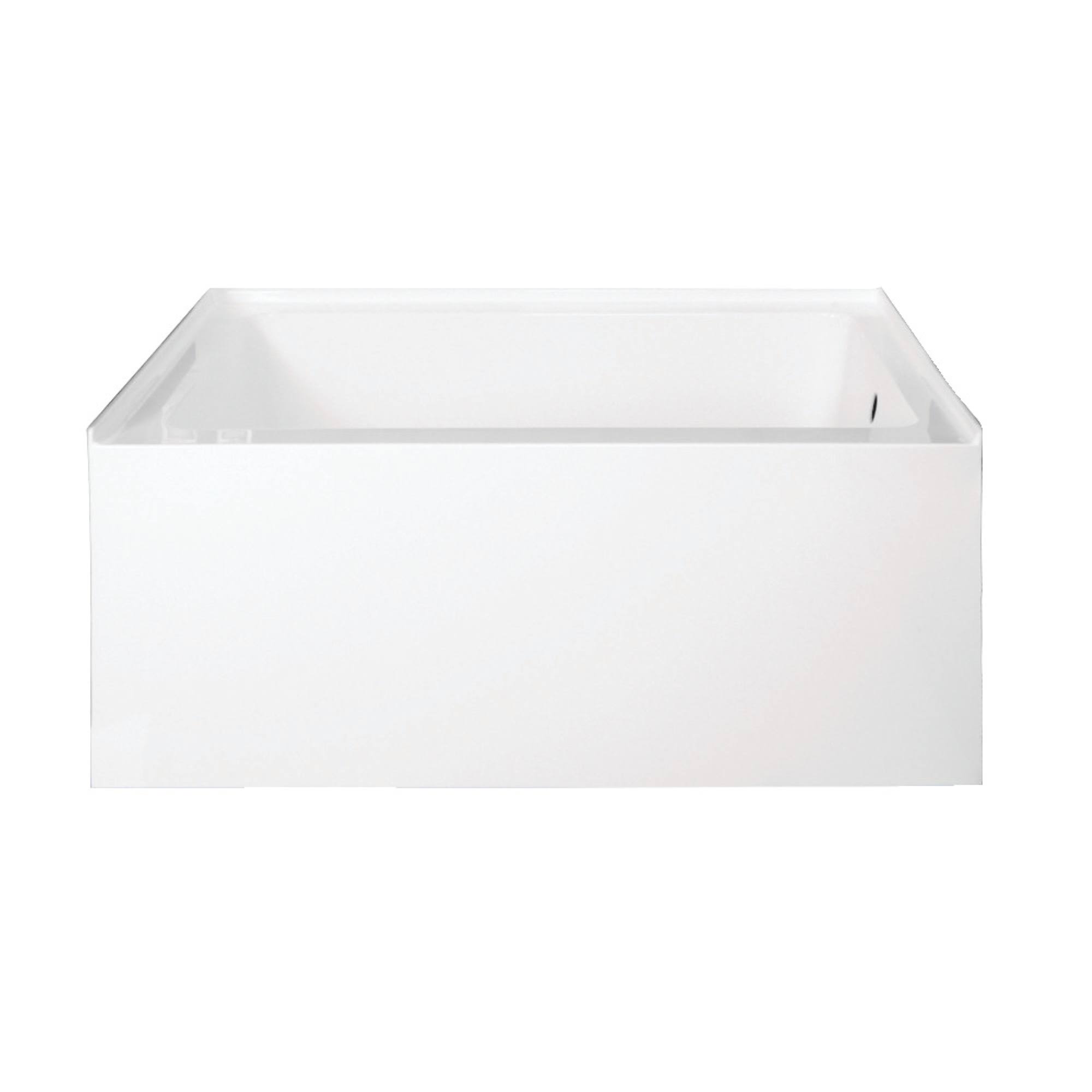Aqua Eden VTDE483222R Ambry 48-Inch Acrylic Alcove Tub with Right Hand Drain Hole, White
