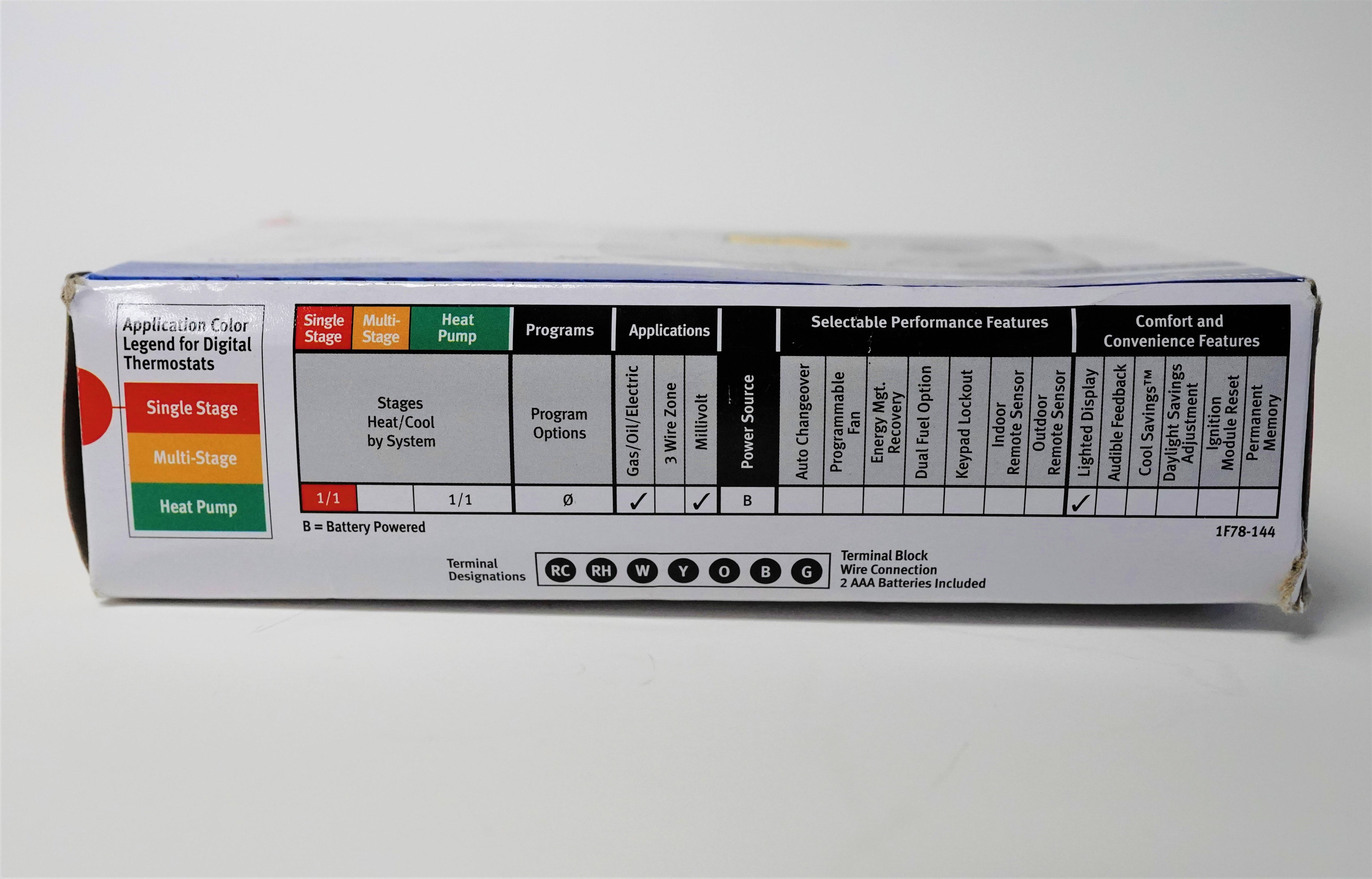 White Rodgers 1F78-144 Non-Programmable Thermostat