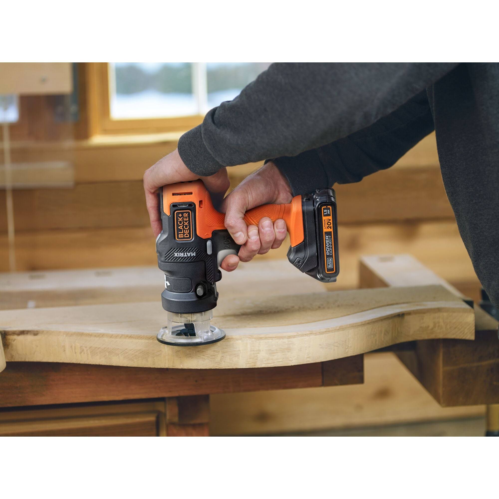 Black+decker 20V Max Matrix Cordless Combo Kit 6-Tool White and Orange (bdcdmt1206kitwc)