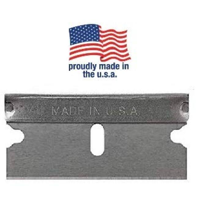 Fitall- 50 Pack Razor Blades-replacement Razor Blades Single Edge, (50 Pieces Single Edge Razor Blades) Made in USA