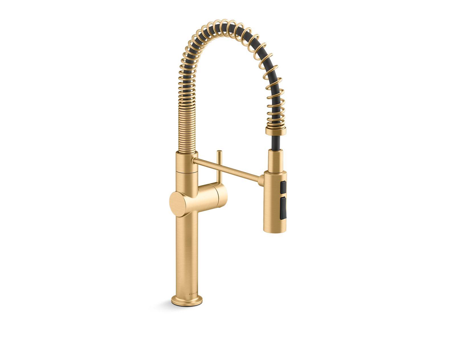 Kohler K-22973-2MB Crue Single-Handle Semi-Professional Kitchen Sink Faucet- Vibrant Brushed Moderne Brass