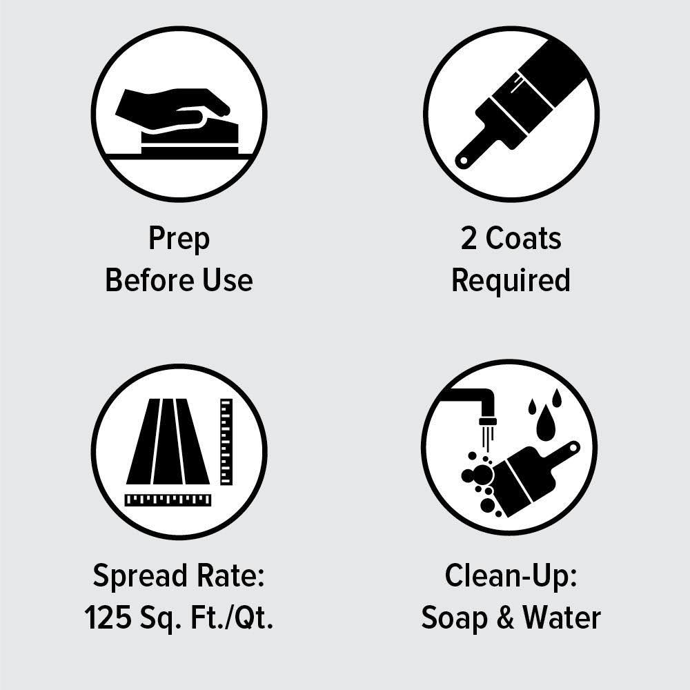 BEHR 1 qt. #TIS-354 Bombay Mahogany Gloss Semi-Transparent Water-Based Interior Stain and Poly in One