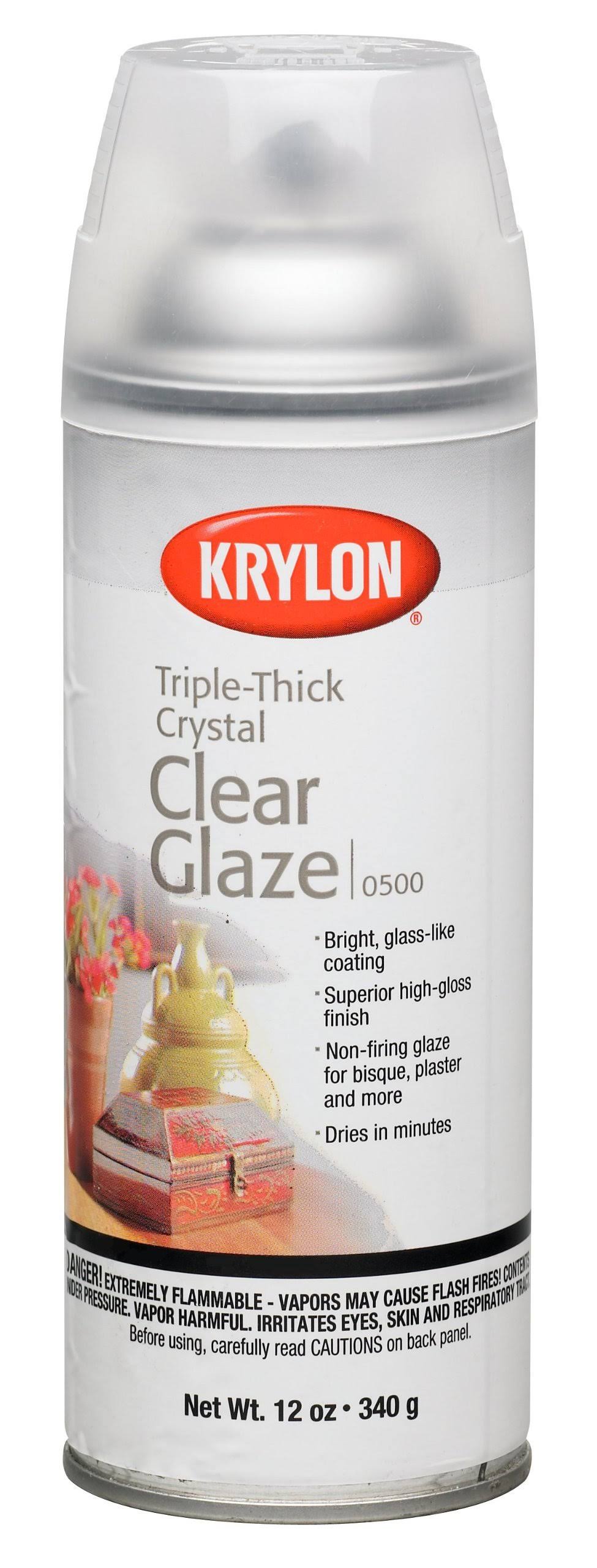 Krylon Triple Thick Crystal Clear Spray Glaze- 12 oz