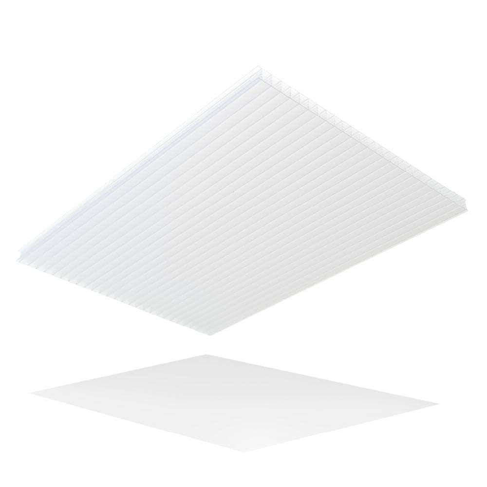 Lexan Thermoclear 48 in. x 96 in. x 1/4 in. Opal Multiwall Polycarbonate Sheet