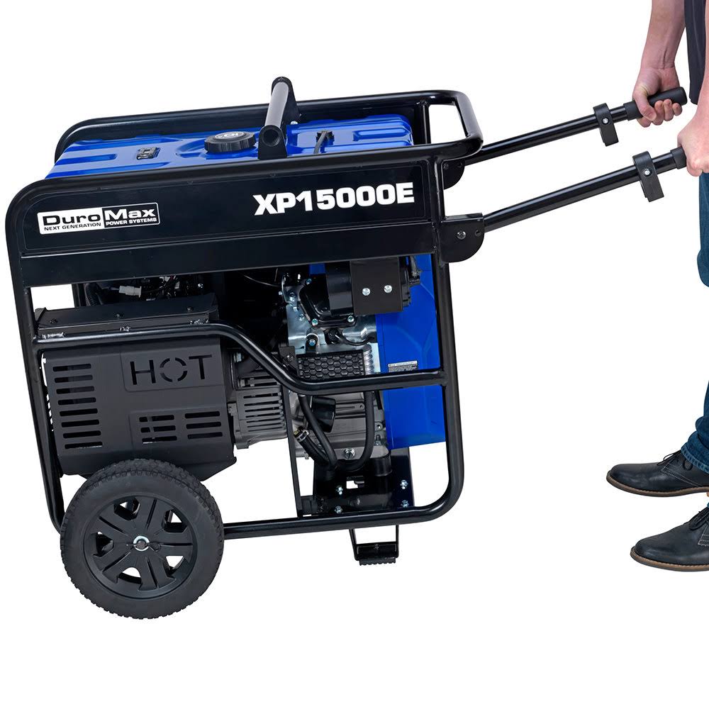DuroMax 15000 Watt V-Twin GAS Powered Electric Start Portable Generator- XP15000E