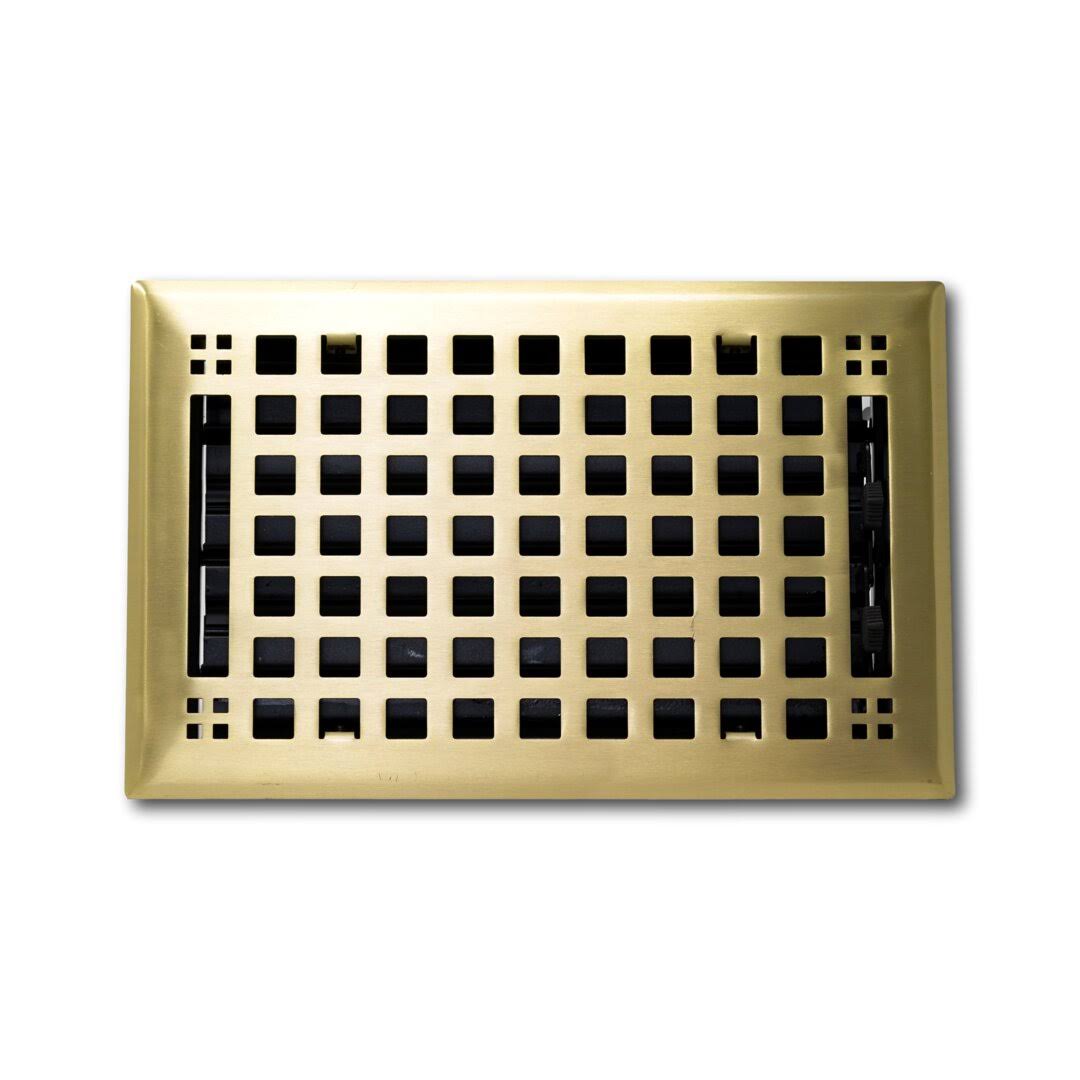 Madelyn Carter Artisan Brushed Brass Floor & Wall Vent Covers