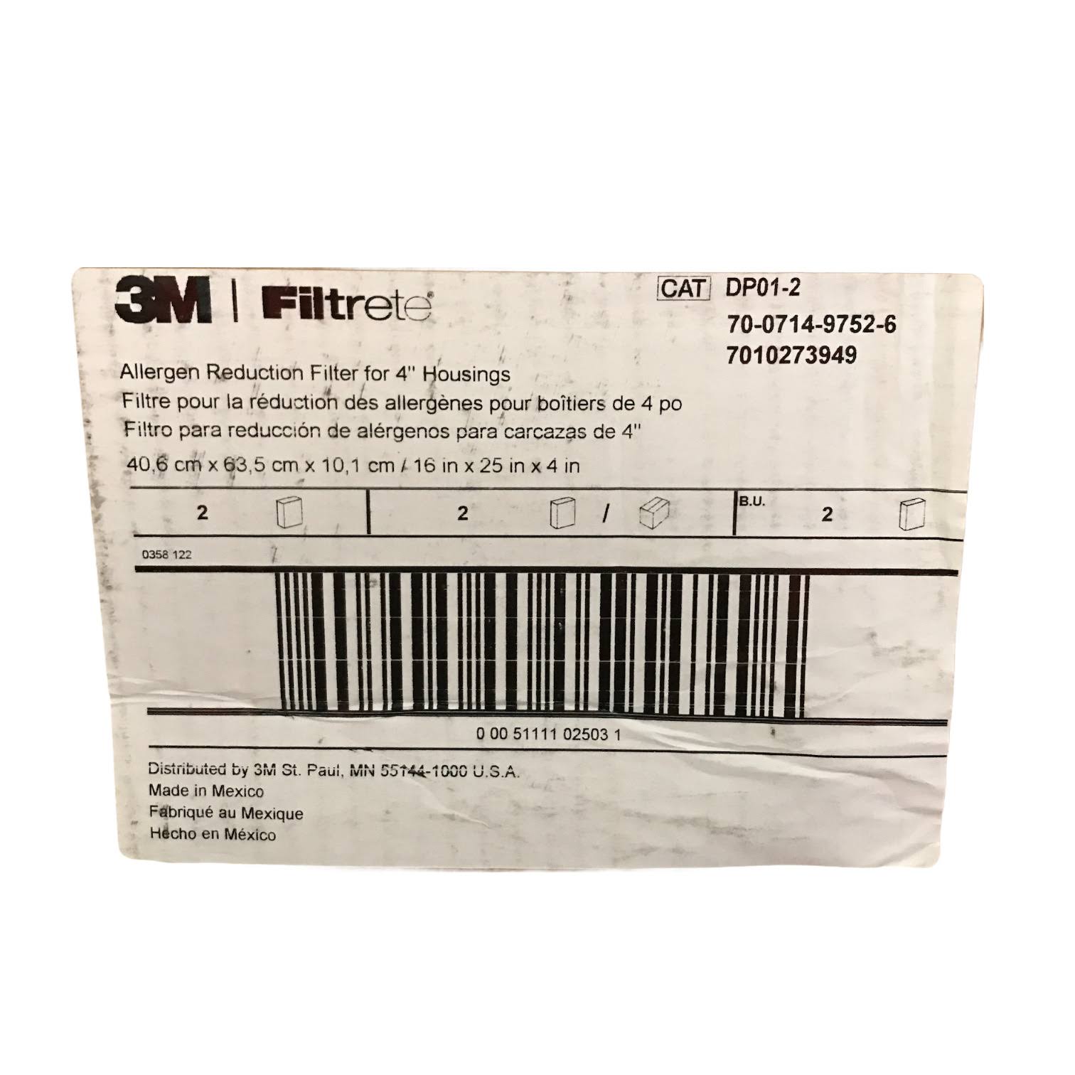 Filtrete Allergen Reduction Filter for 4