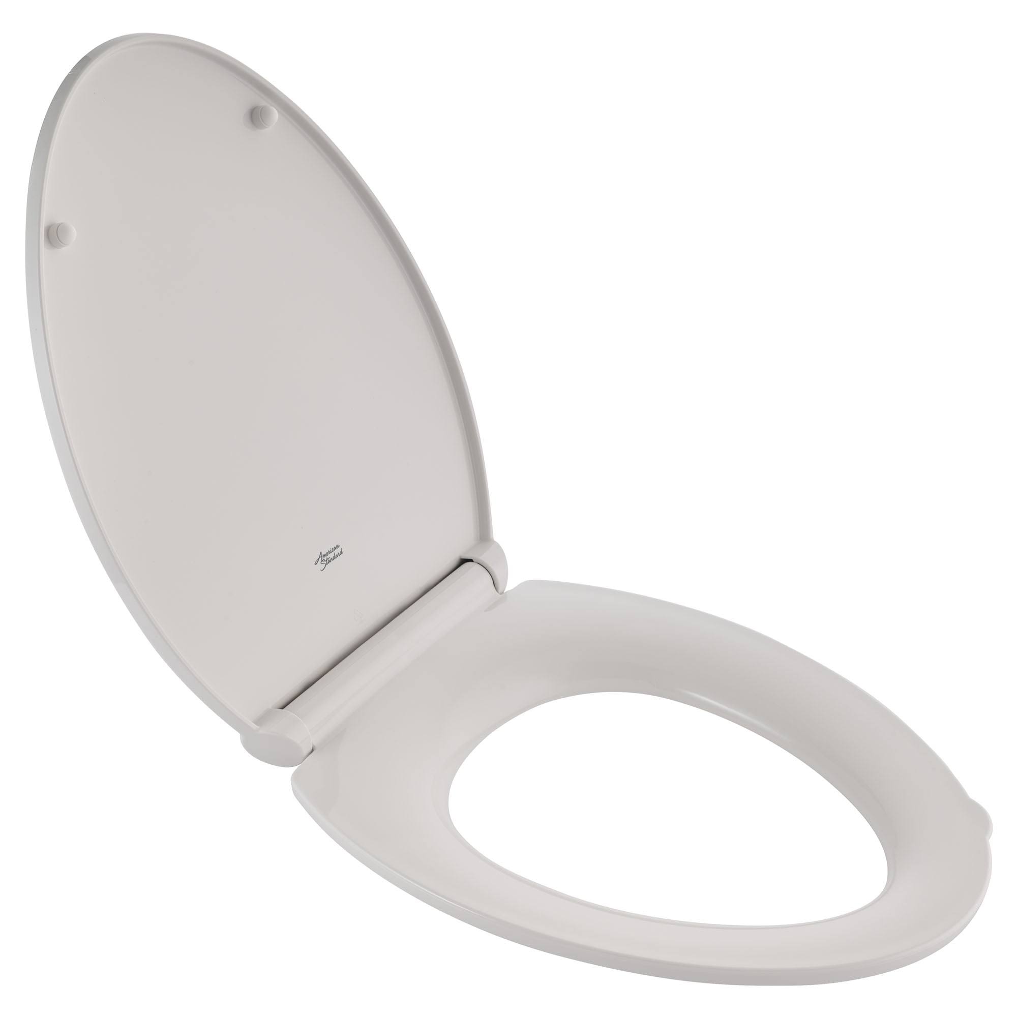 American Standard Contemporary Slow-Close Elongated Closed Front Toilet Seat with TriVantage in White