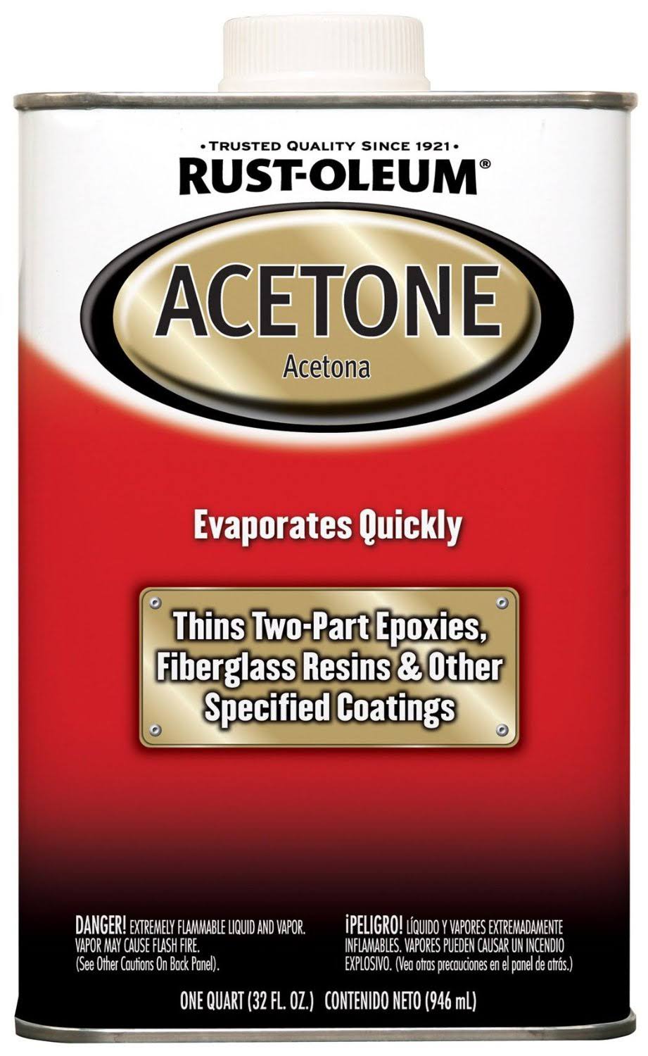 Rust-Oleum Automotive Acetone- 1 qt 248667