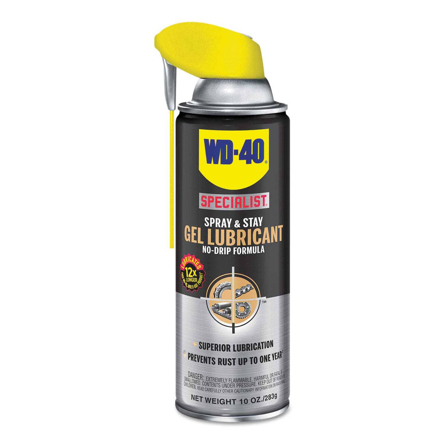 WD-40 Specialist Spray & Stay Gel, 10 oz Aerosol Can, 6/Carton