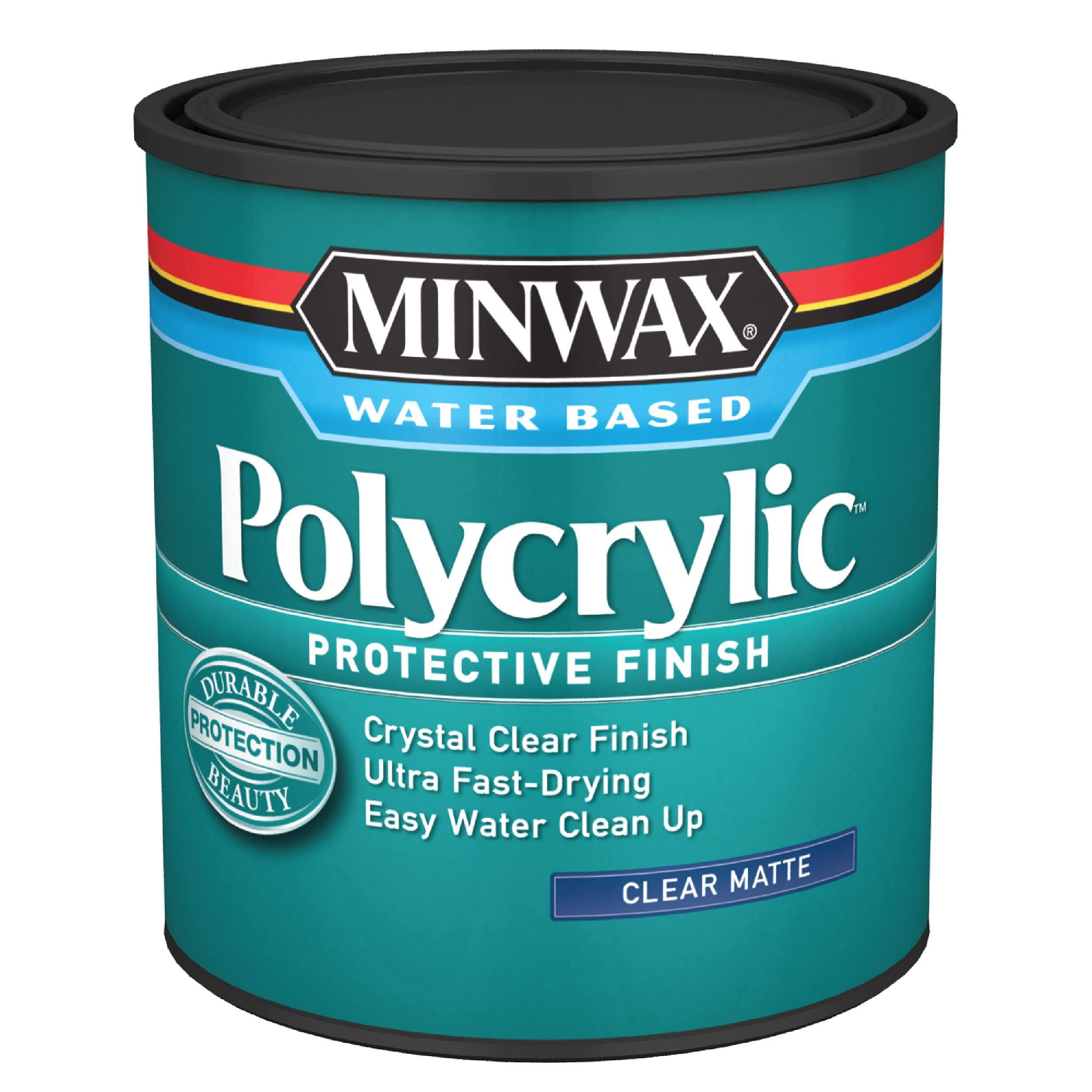 Minwax 622224444 Polycrylic Protective Finish 1 Quart Matte