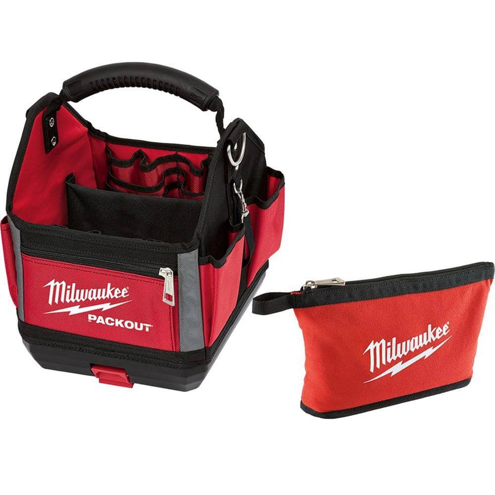 Milwaukee 10 in. PACKOUT Tote with Tool Bag, Red