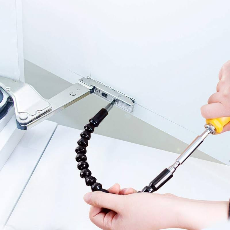 Yosoo Health Gear Flexible Extension Drill, 11.6inch Screwdriver Bit Extension Universal Flexible Shaft Screwdriver with Magnetic Bit, Extension