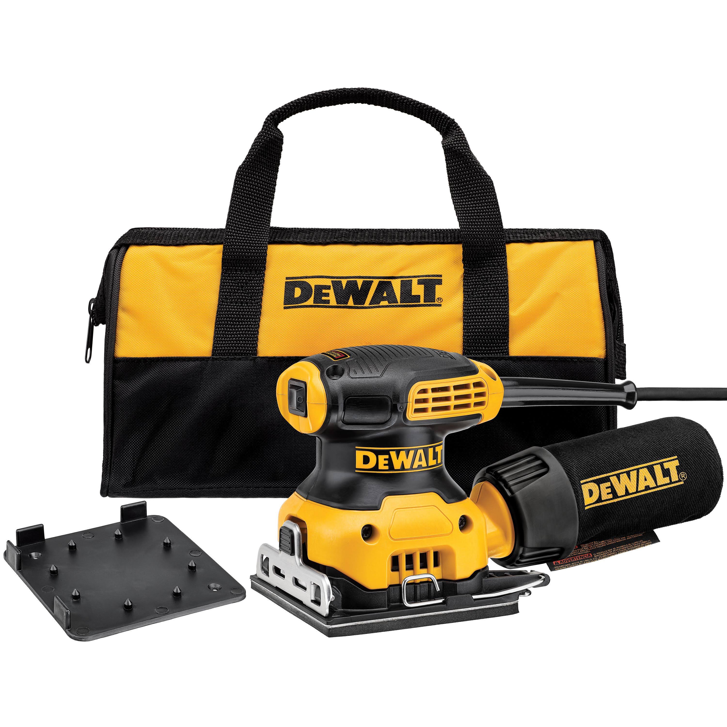 Dewalt Sander Kit, 1/4 Sheet Palm Grip