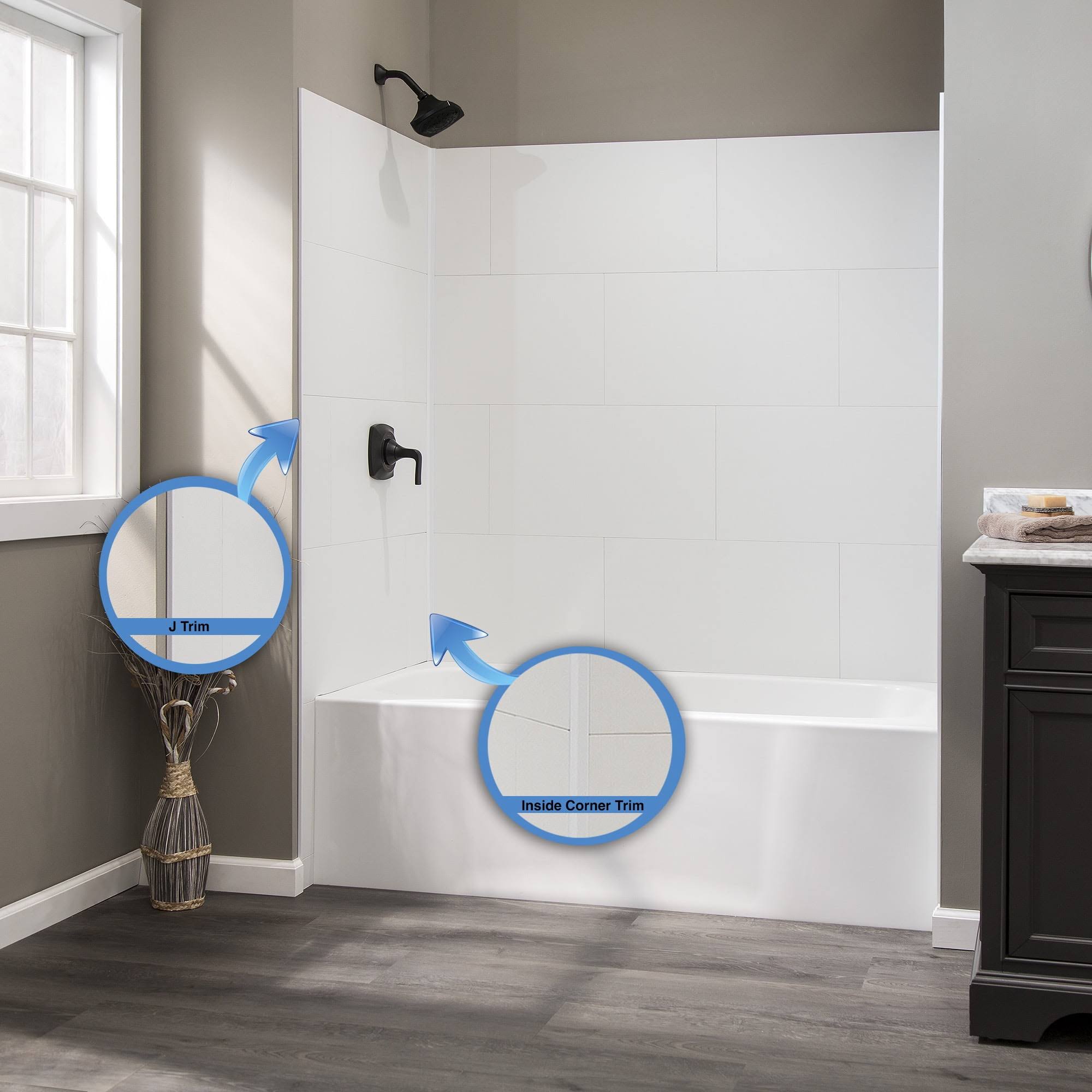 Palisade 94 in. Trim Kit- Dusty Pearl