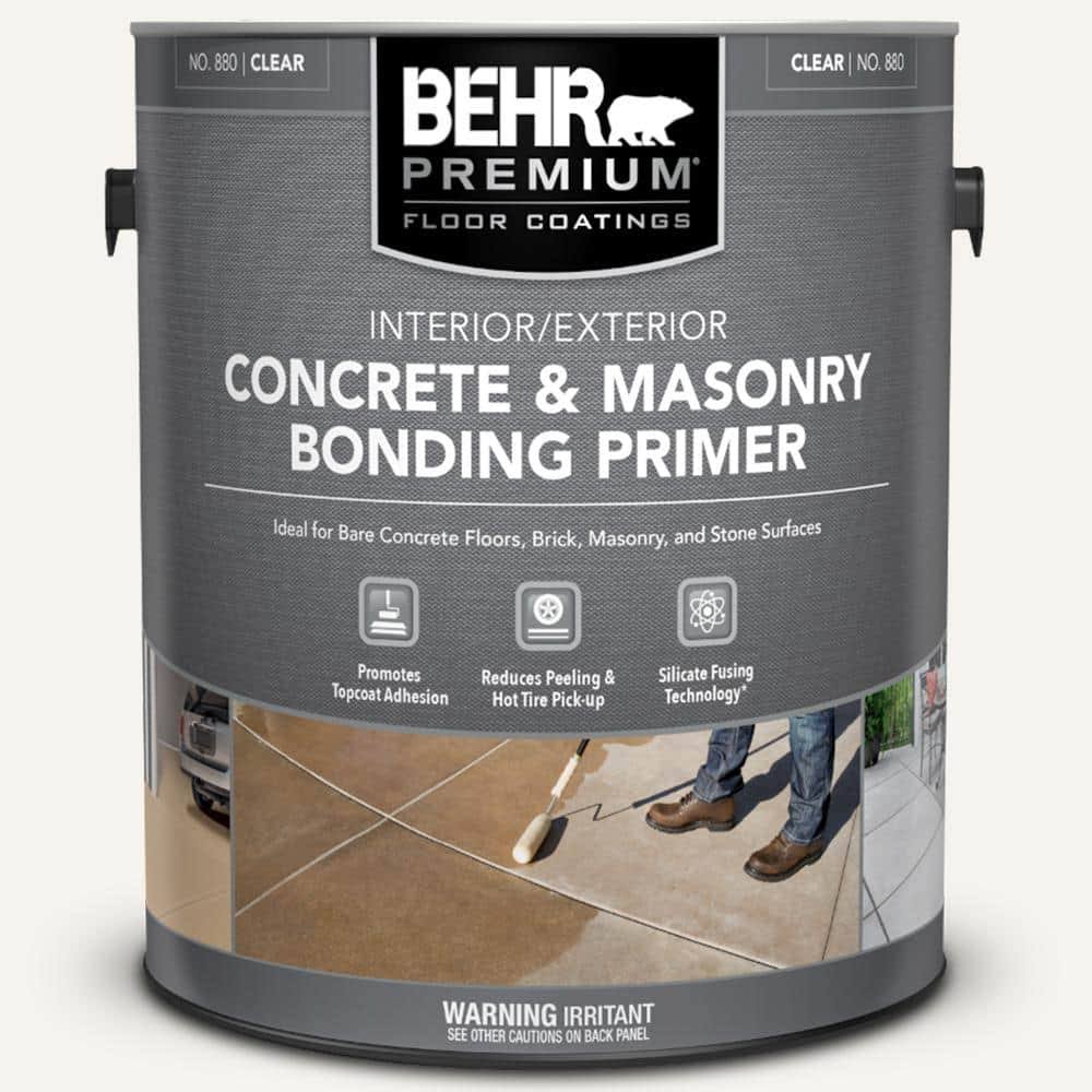 BEHR Premium 1 gal. Concrete and Masonry Bonding Primer, Clear