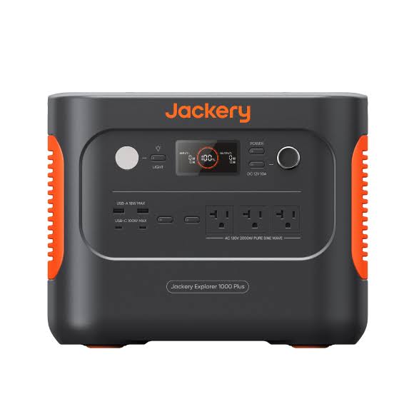 Jackery Explorer 1000 Plus Solar Generator for Outdoor Off-Grid Activities, 2000W output(4000W Surge) to Power Up to 8 Devices at Once