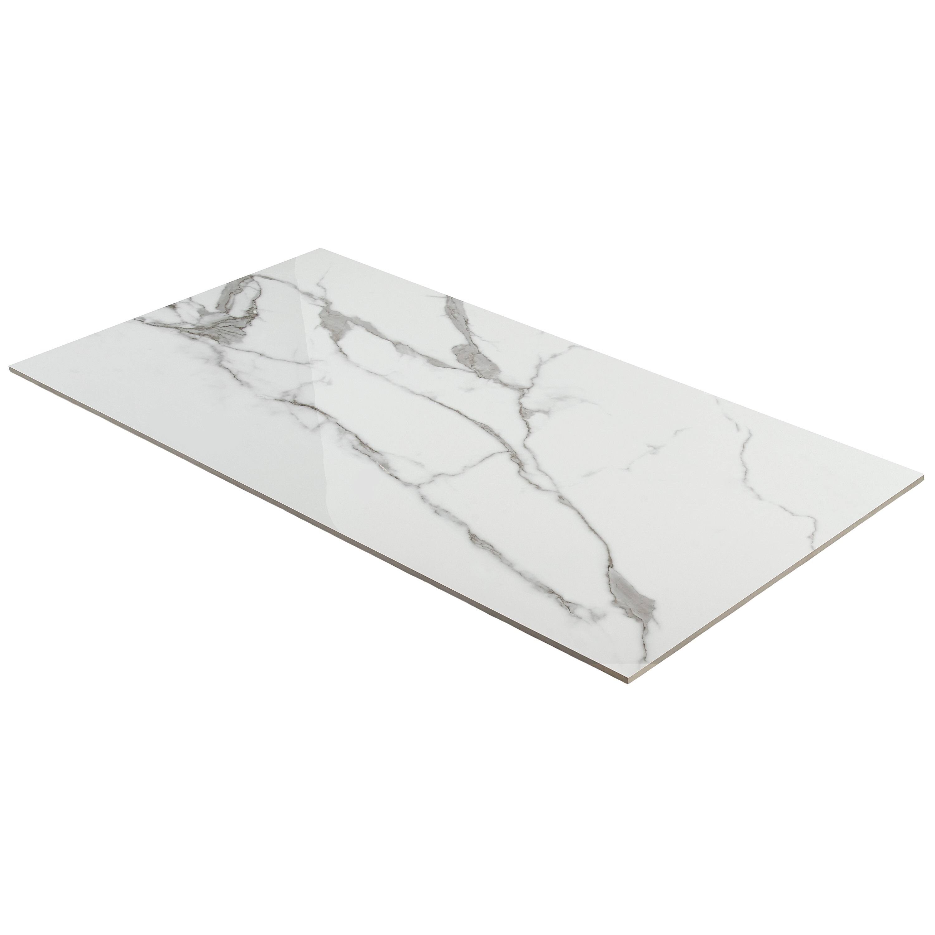 Ivy Hill Tile Saroshi Statuario Valley 23.62 in. x 47.24 in. Polished Porcelain Floor and Wall Tile (15.5 Sq. ft./Case)