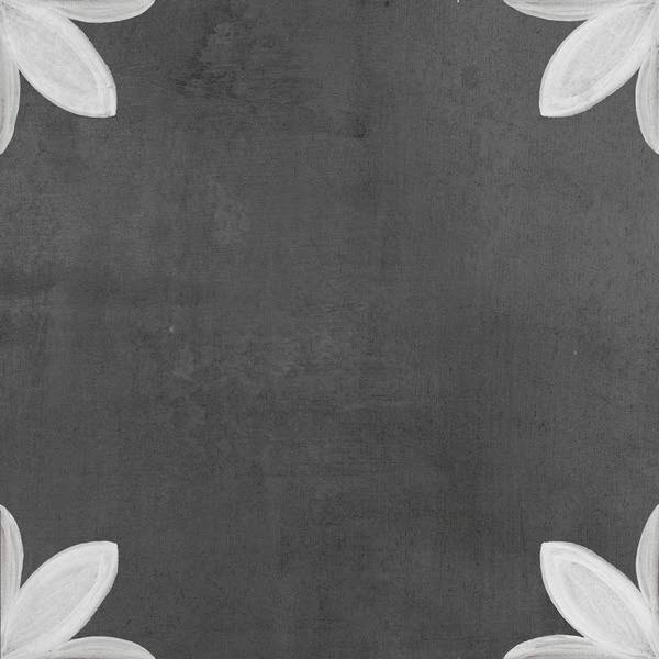 della Torre Fiona Matte Porcelain Patterned Floor & Wall Tile- Black- 8 in