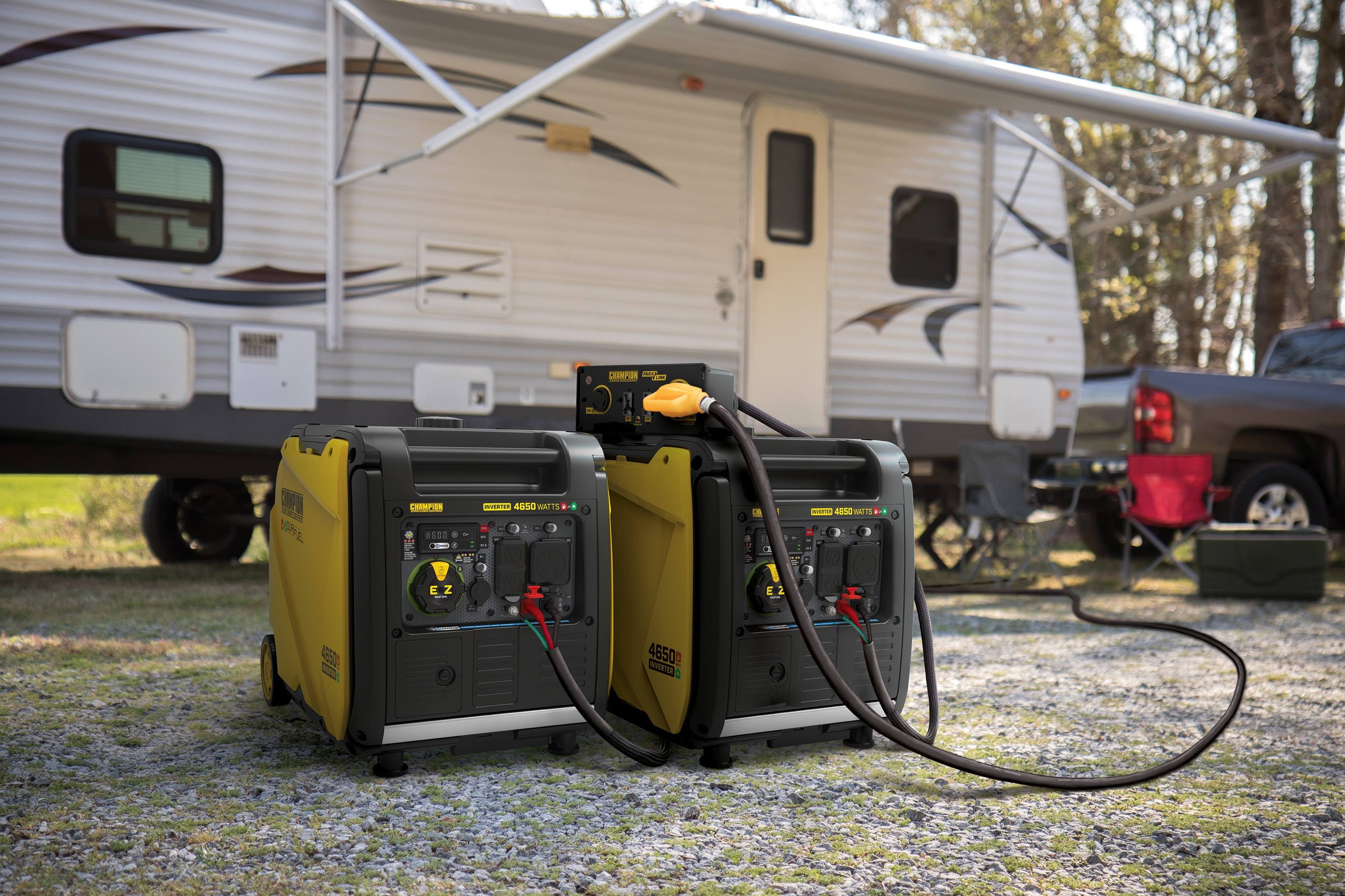 Champion 4650-Watt Portable Dual Fuel Inverter Generator with Electric Start and Co Shield