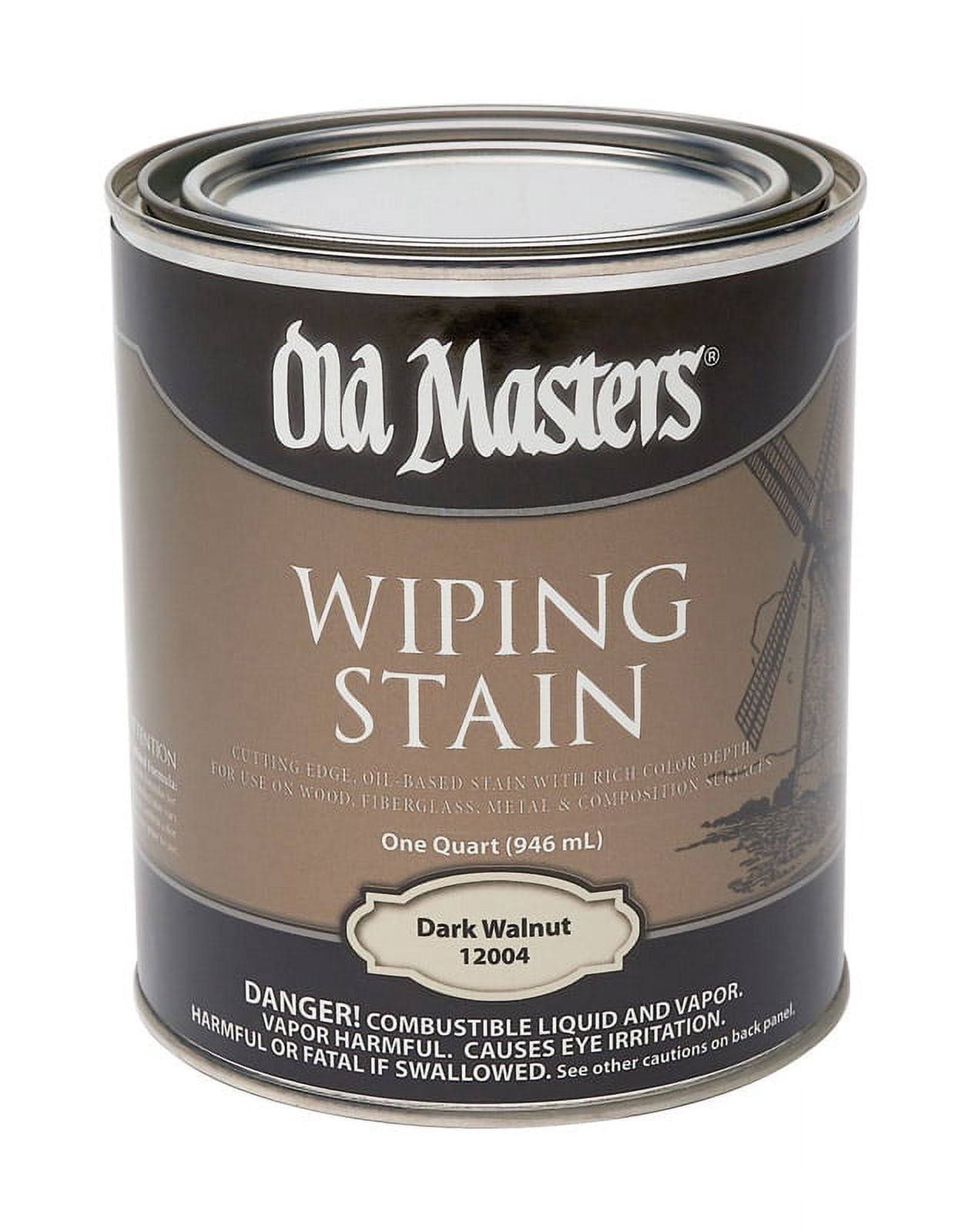 Old Masters 12004 1 Quart Dark Walnut Wiping Stain