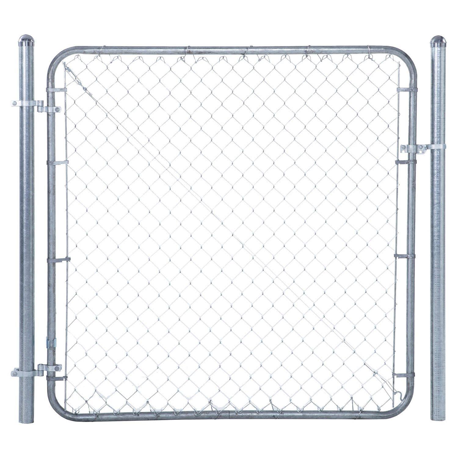 Fit-Right 4'H Adjustable Chain Link Gate Kit- Galvanized