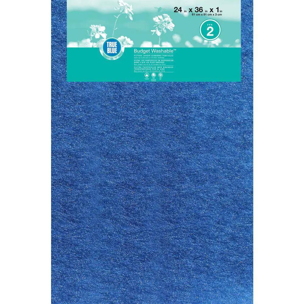 True Blue 24 x 36 x 1 Budget FRP 2 Washable Filter