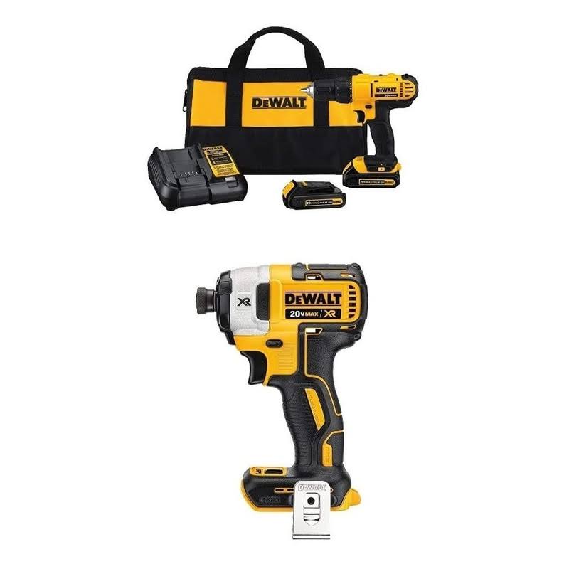 DeWalt DCD771C2R 20V Max Cordless Lithium-Ion 1/2 in. Compact Drill Driver Kit