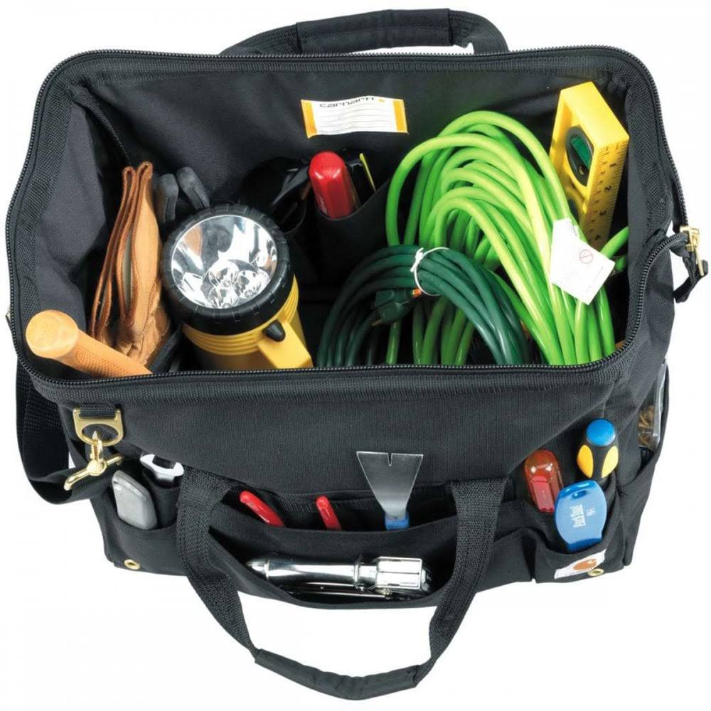 Carhartt 16-inch 30 Pocket Heavyweight Tool Bag Black