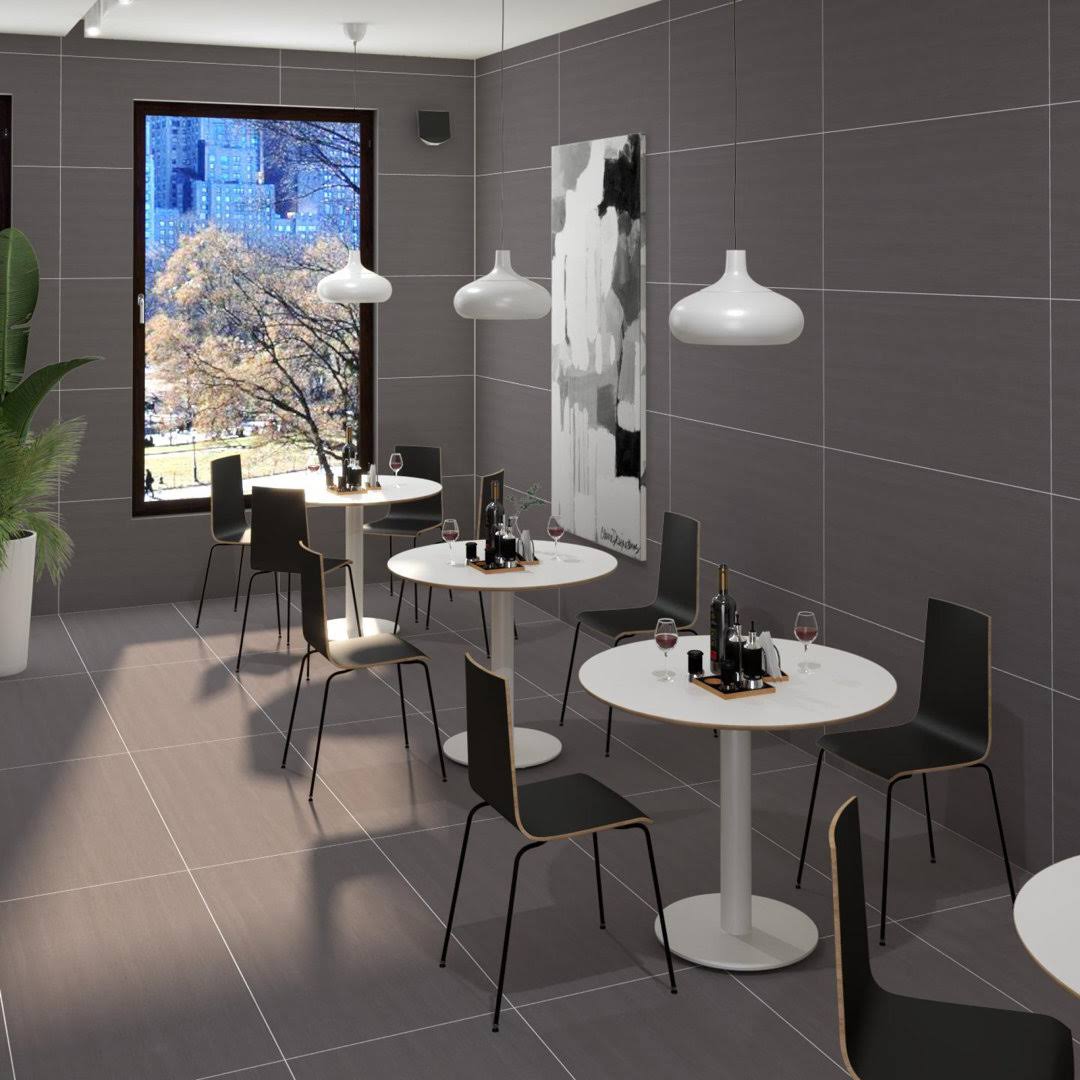 Refinery 24'' W x 48'' L Porcelain Singular Tile PIXL Color: Charcoal