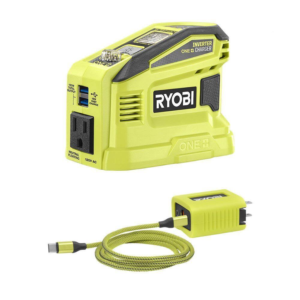 Ryobi 150-Watt Push Start Power Source and Charger for One+ 18-Volt Battery (Tool Only)