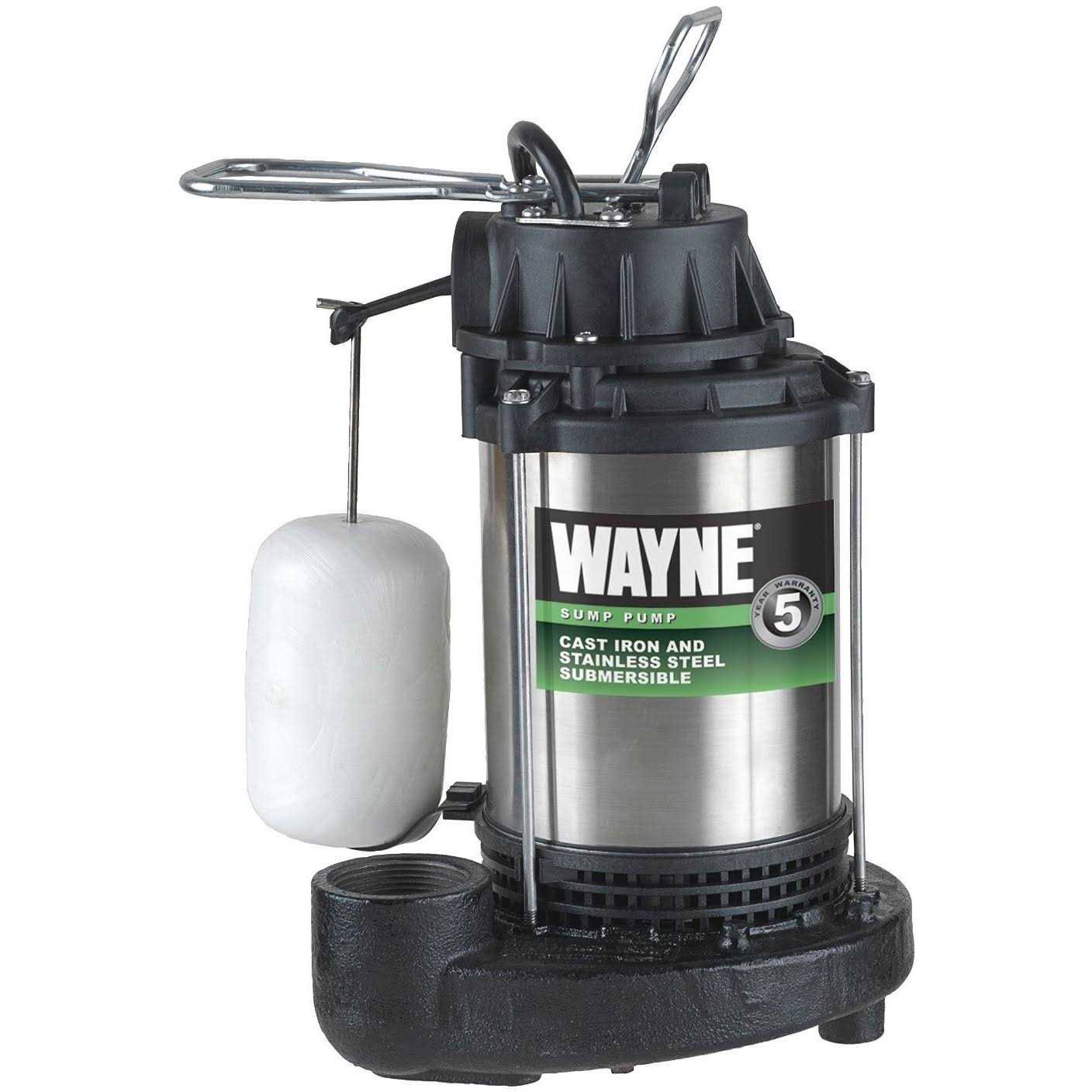 Wayne CDU980E 3/4 HP Submersible Cast Iron and Stainless Steel Sump Pump