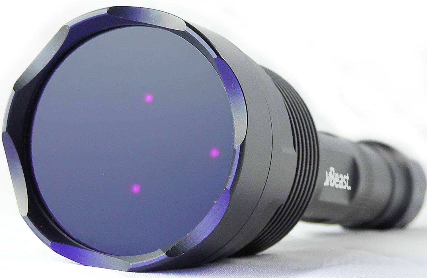 uvBeast New V3 365nm Black Light UV Flashlight with Batteries