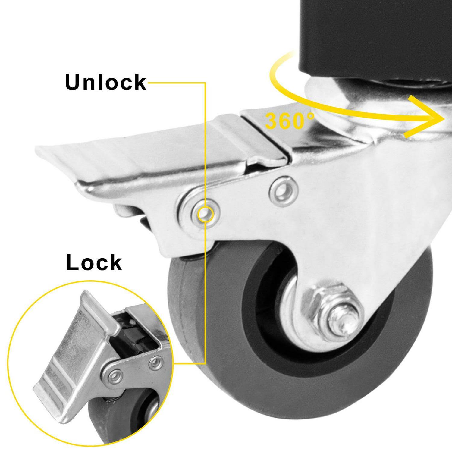 VEVOR Double Folding Security Gate 5' H x 10' W Folding Door Gate Steel Accordion Security Gate Flexible Expanding Security Gate 360�� Rolling