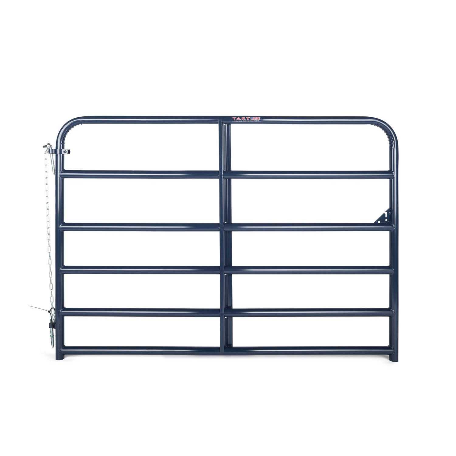 Tarter 6 Bar Tube Gate- 6 Foot- Blue- 6EB6