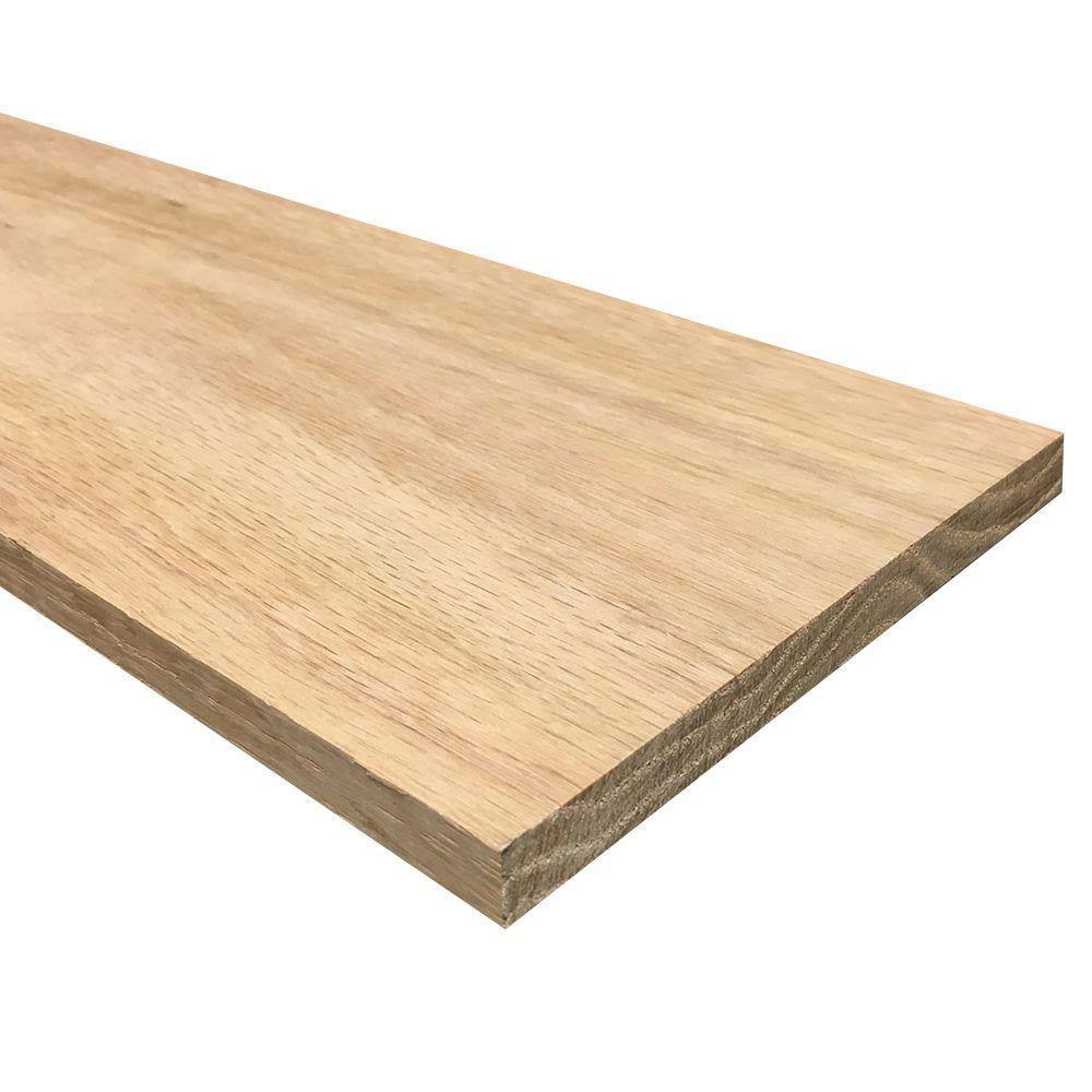 Weaber 1/2 in. x 6 in. x 4 ft. Hobby Board Kiln Dried S4S Oak Board (10-Piece) 27187
