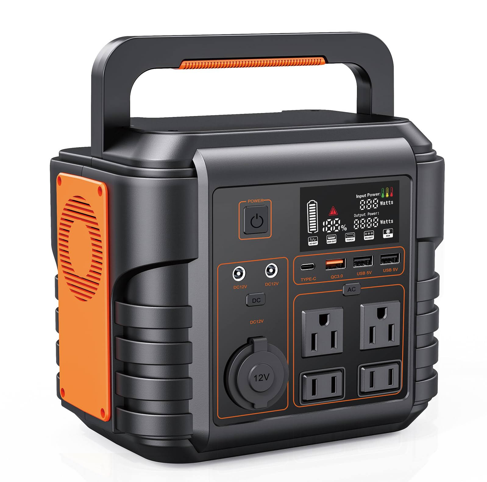 Steelite Portable Power Station 300W (Peak 600W) 296Wh Solar Generator with 110V Pure Sine Wave AC Outlets Backup Lithium Battery for Outdoors