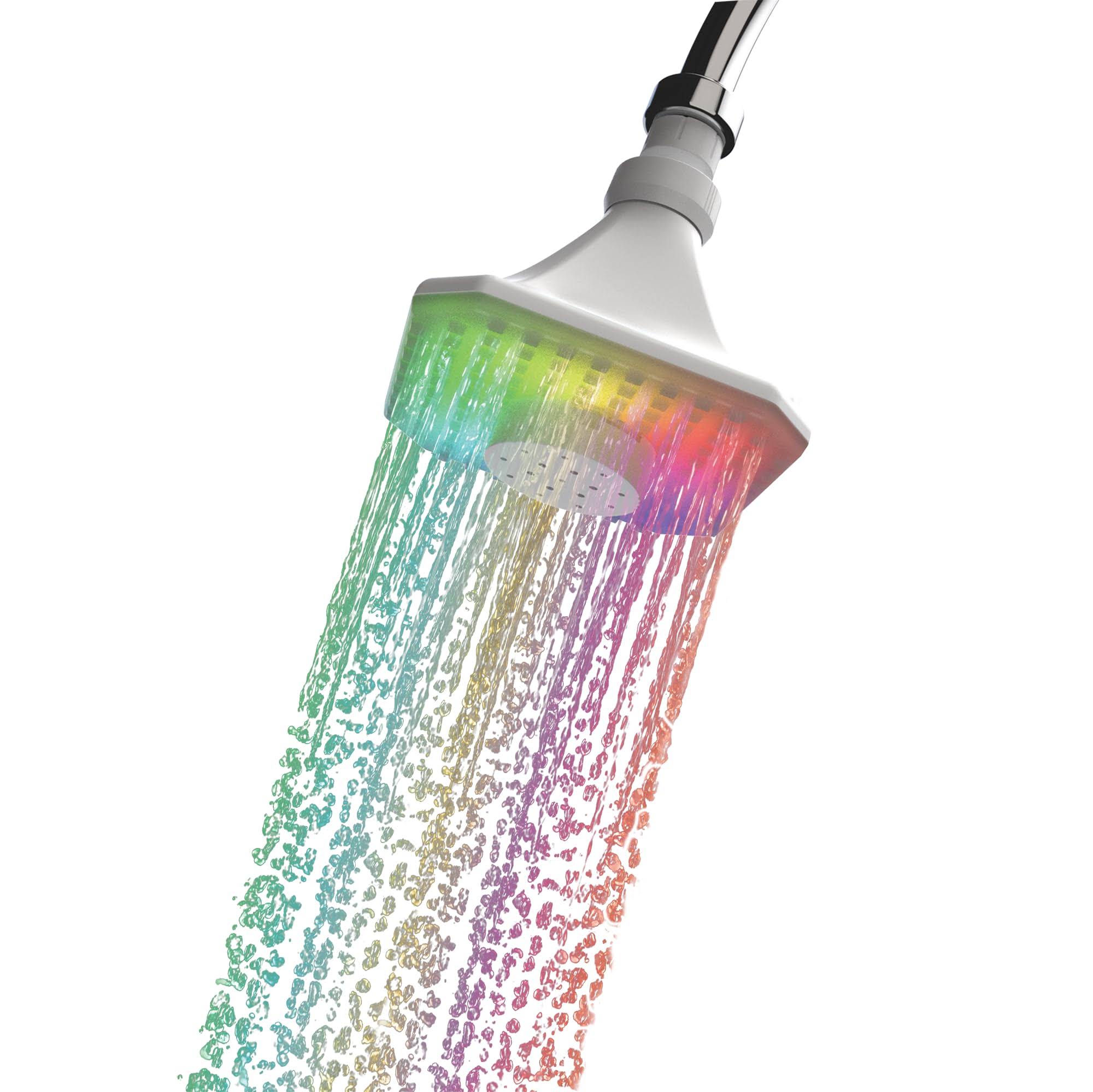 InnoFive Wireless Speaker LED Showerhead, Hydro Powered with 8 Color LED, Perfect for Home Bathroom, Bath, Shower, Enjoy Easy Music in The Shower