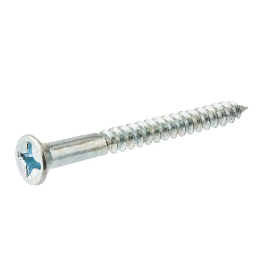 Everbilt #14 x 3 in. Phillips Flat Head Zinc Plated Wood Screw (25-Pack) 802052