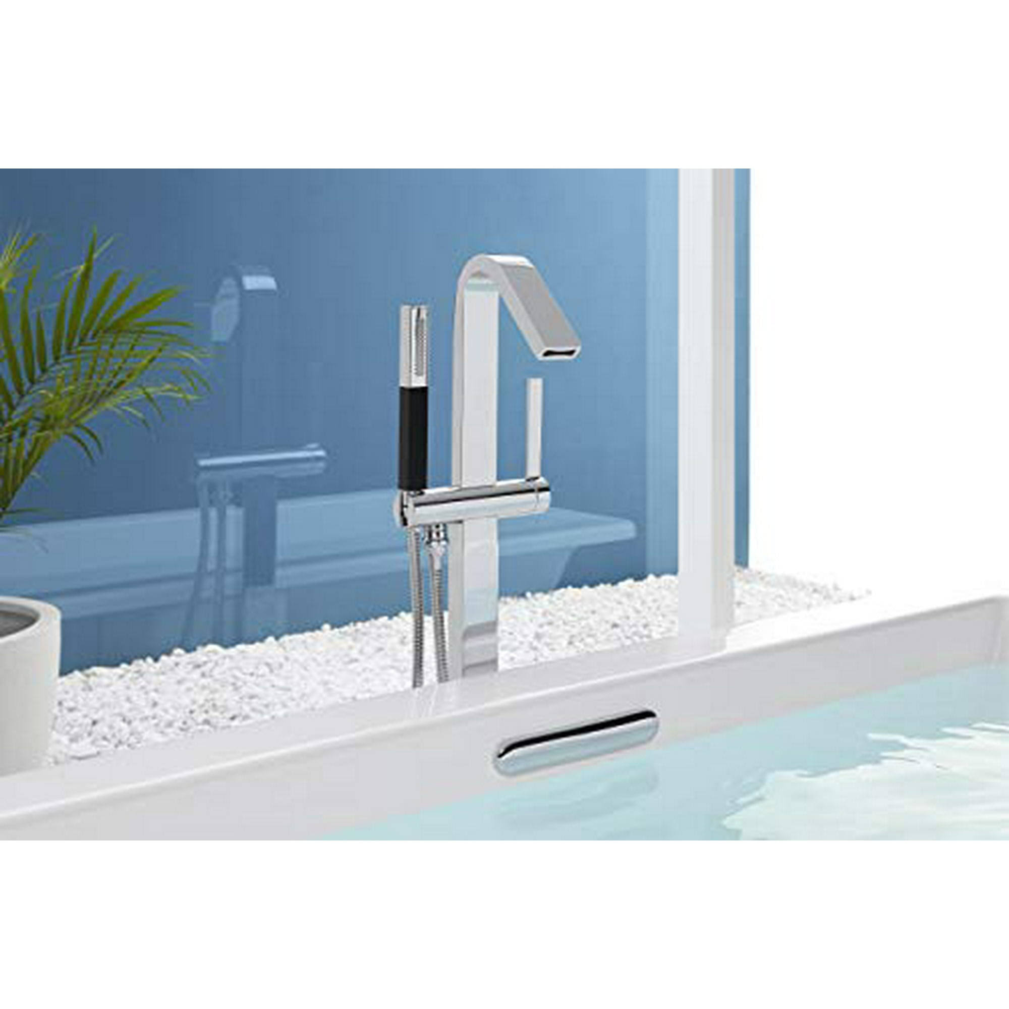 KOHLER K-7272-CP Clearflo Slotted Overflow Bath Drain, Polished Chrome