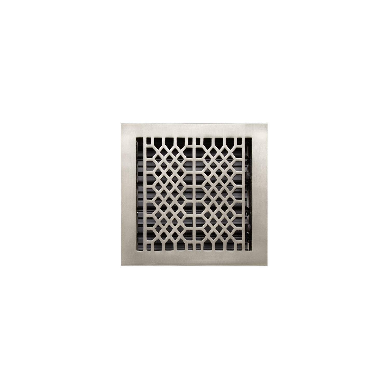 Metal Floor Register Signature Hardware Brushed Nickel 8