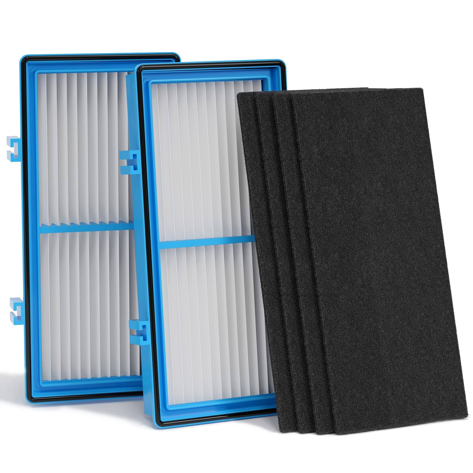 Replacement Filter(2 True HEPA Filters + 4 Carbon Booster Filters)compatible with Holmes Aer1 Type Total Air Filter,hapf30at for Holmes Air Purifier