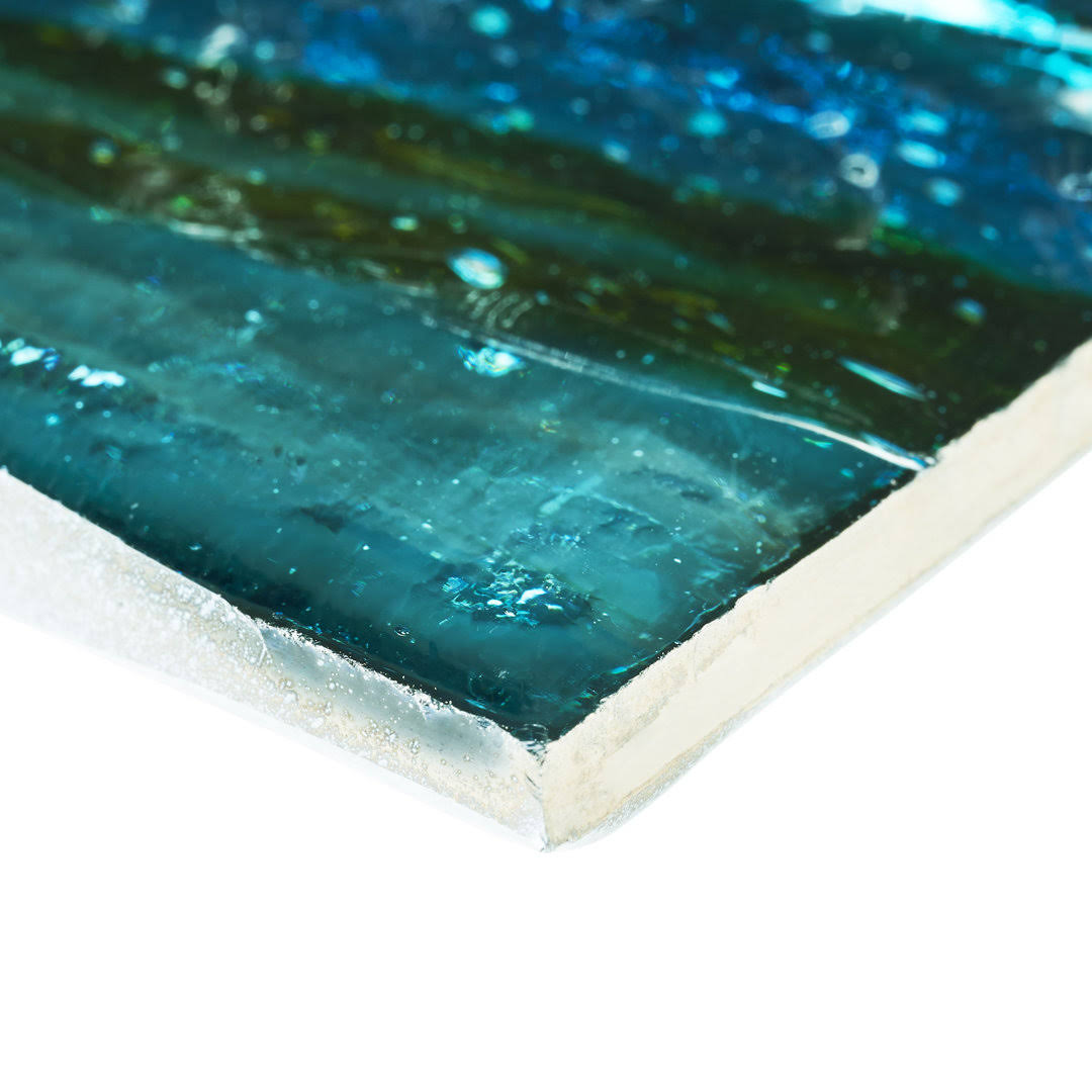 Ivy Hill Tile Fargin Brick Tropical Lagoon 1.96 in. x 11.81 in. Polished Glass Subway Wall Tile (3.22 Sq. ft./Case)