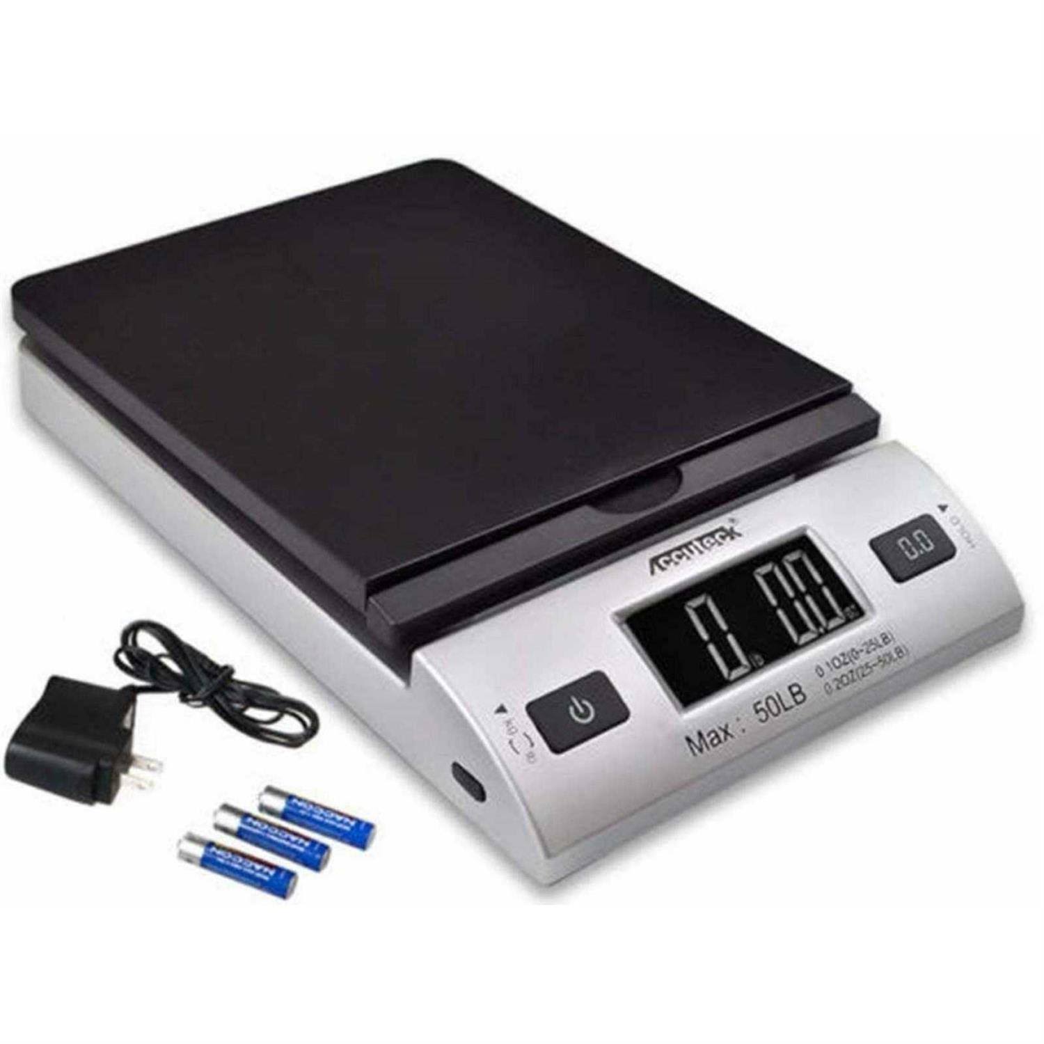 Digital Postal Scale with AC Adapter Silver