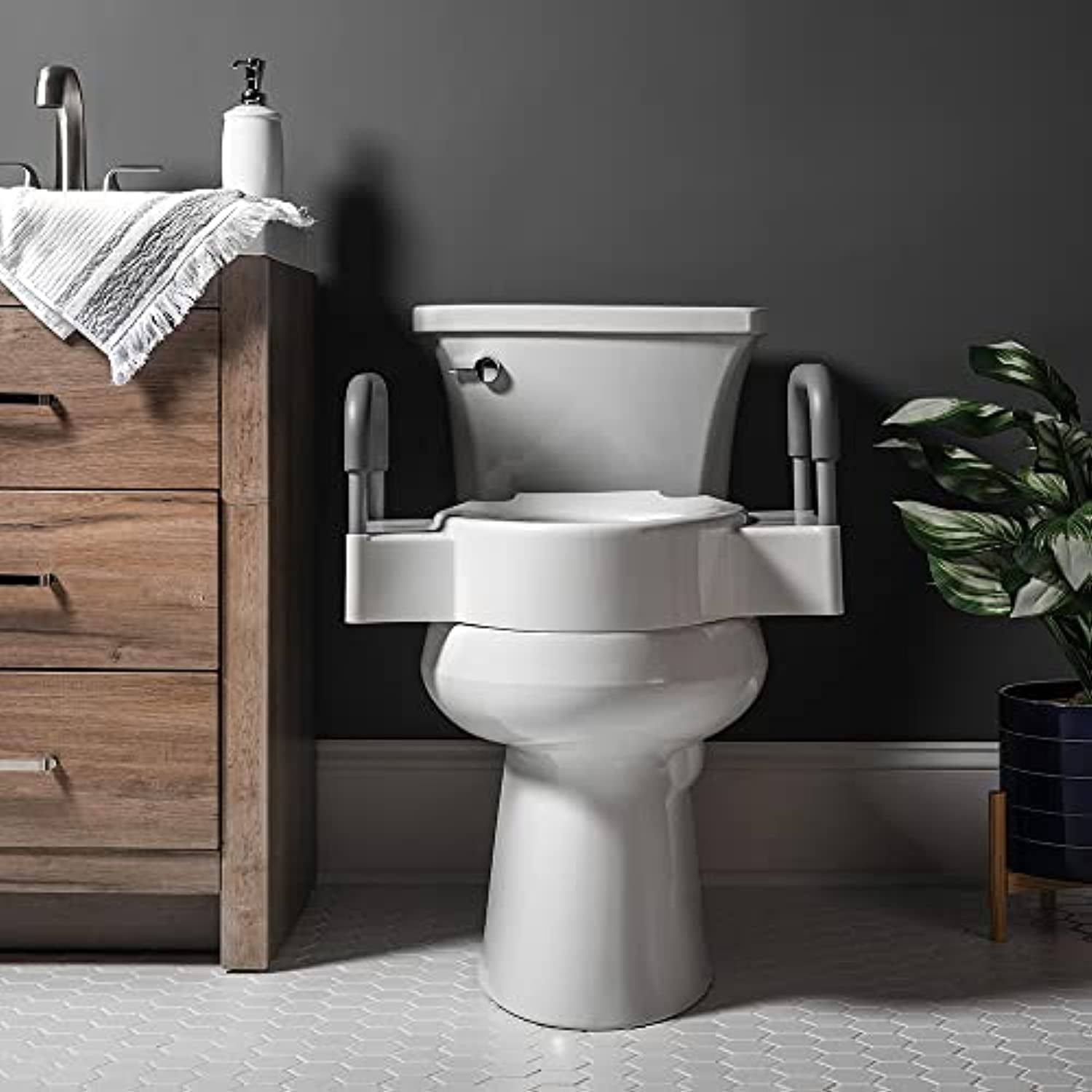 Bemis Clean Shield White Polypropylene Toilet Riser