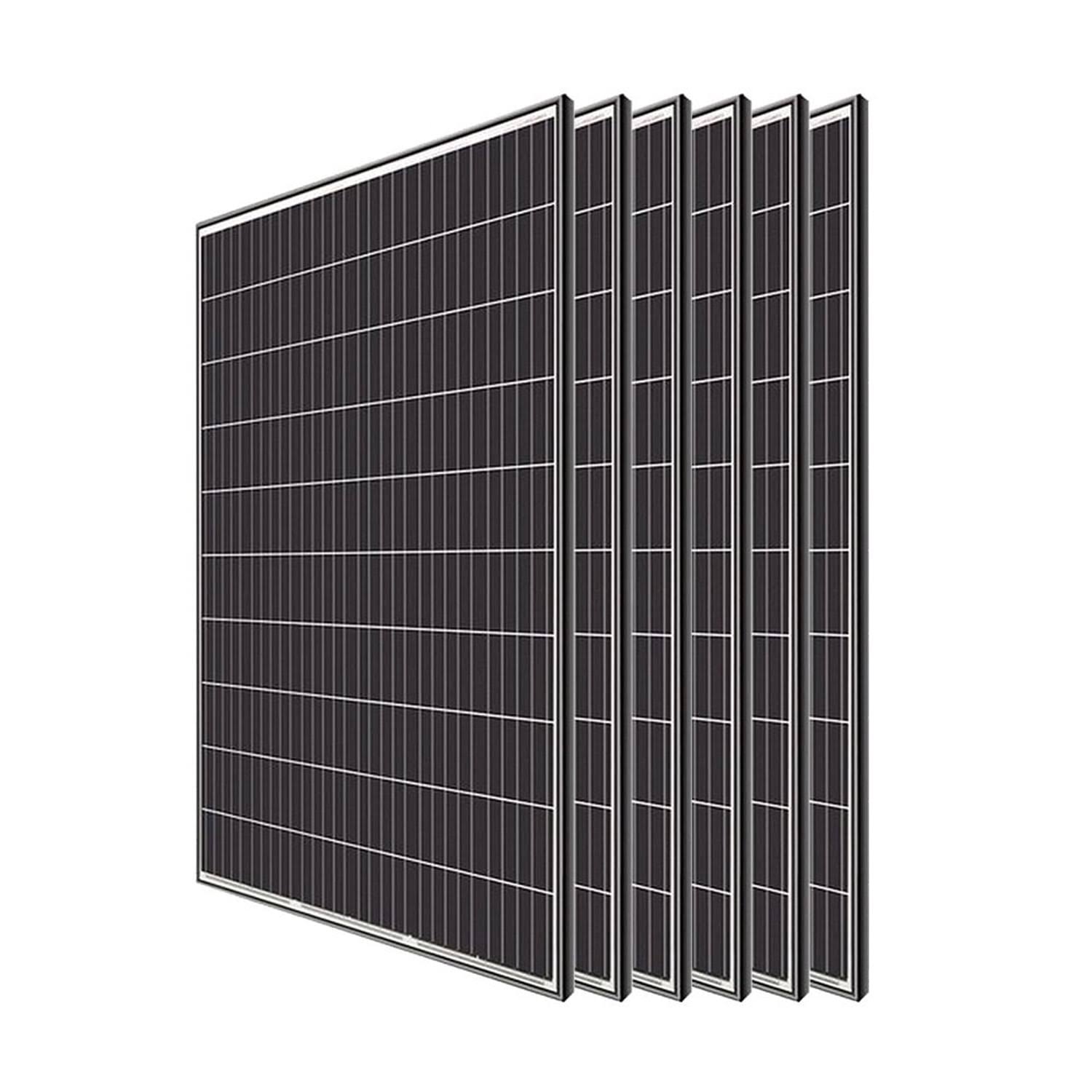 Renogy 4pcs 320-Watt Monocrystalline Solar Panel for RV Boat Shed Farm Home House Rooftop Residential Commercial House