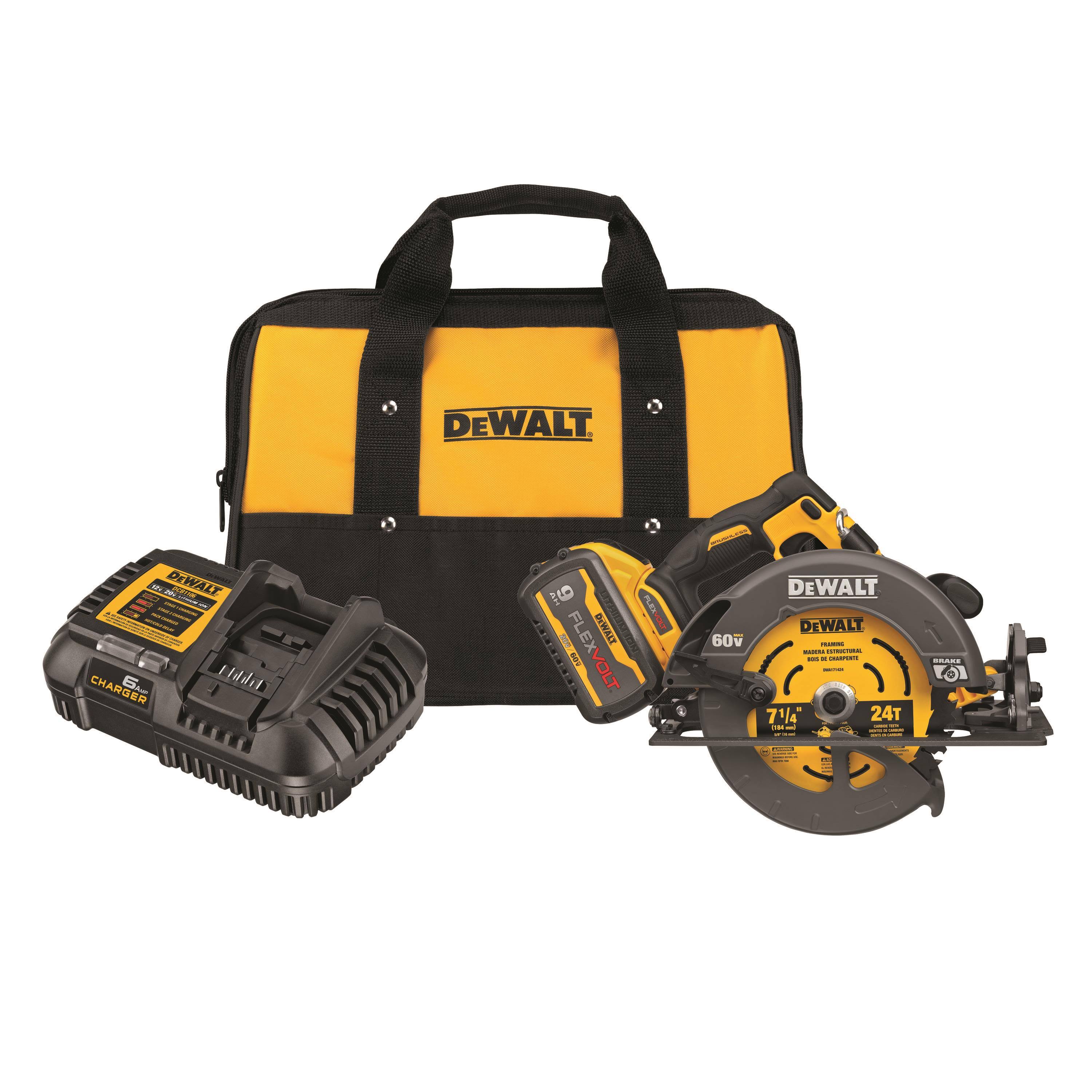 DeWalt DCS578X1 FLEXVOLT 60V Max Brushless 7-1/4