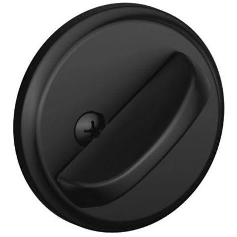 Schlage B81 Single Sided Residential Deadbolt with Thumbturn and Outside Trim Plate- Matte Black
